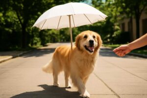 犬の散歩で日傘を使うべき理由｜熱中症予防の効果を徹底解説