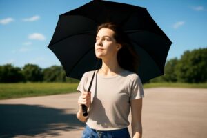 黒い日傘が暑い理由とは？実は涼しい使い方があった
