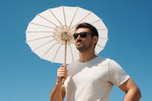 男が日傘を使うのは変じゃない理由｜紫外線対策は性別関係なし